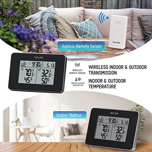 Taylor Precision Products Wireless Digital Indoor/Outdoor Weather Station - Image 3 of 4