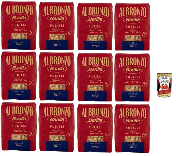 Barilla Al Bronzo Fusilli N.341 12X500G Bronze Hartweizen +Polpa-image