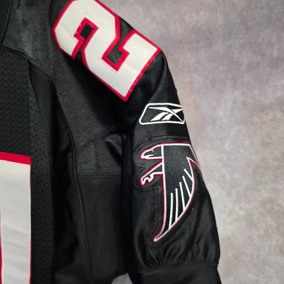 Camiseta vintage Reebok autêntica Atlanta Falcons Deion Sanders 21 46 L etiqueta capacete - Imagem 4 de 4