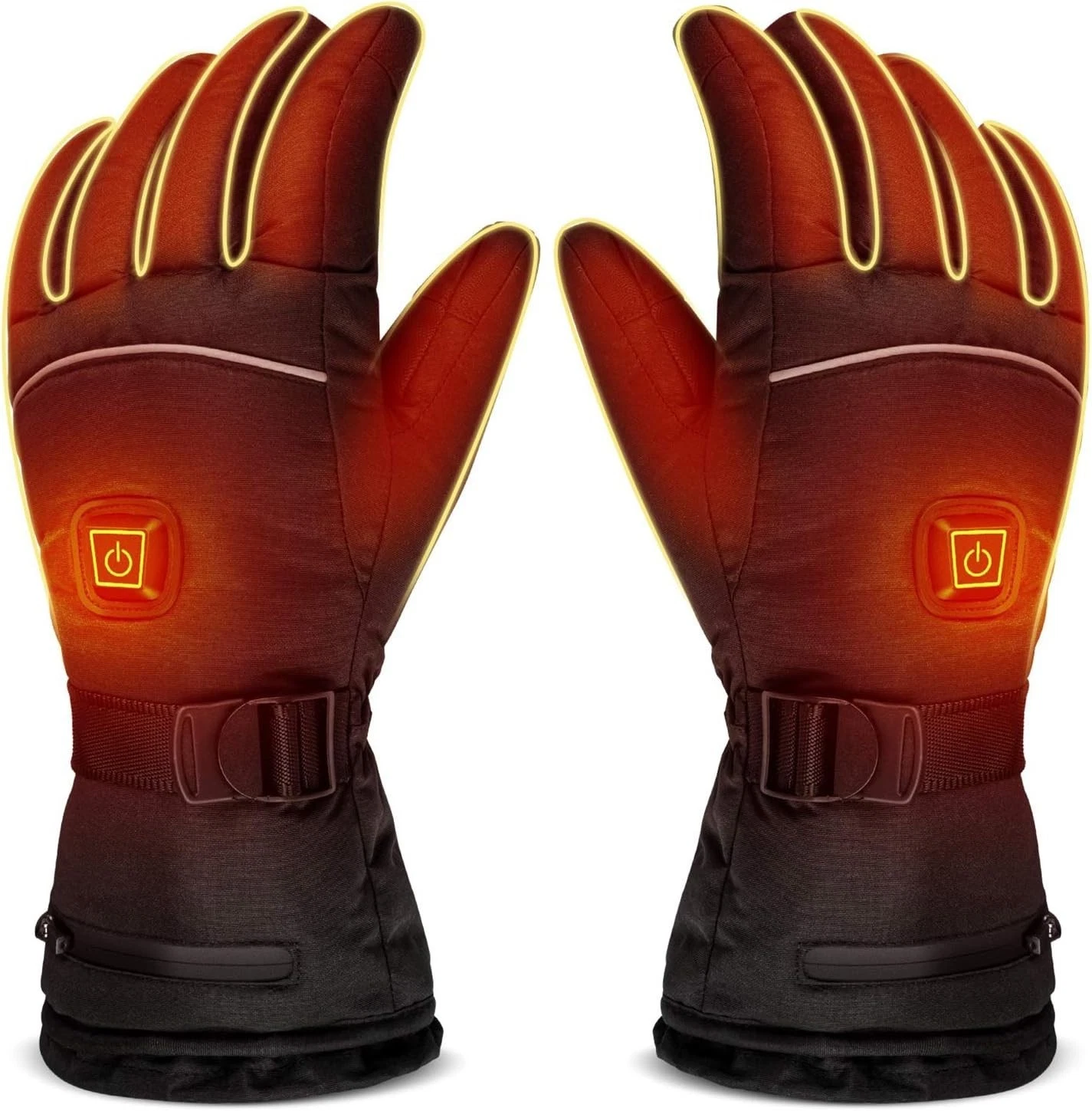 Heated Gloves 8H Working Hours 3 Temperature Settings Hiking WinterHandwarmer