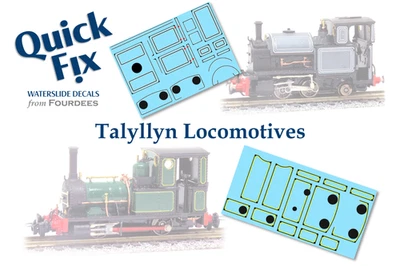 FOURDEES LIMITED Decals for Fourdees Locomotive Kits - Talyllyn Railway