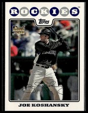 Joe Koshansky *ROOKIE CARD* (RC) 2008 Topps #236. rookie card picture