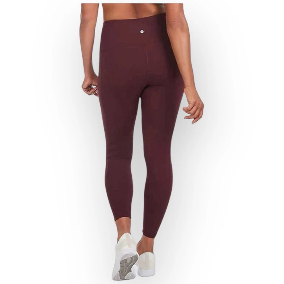NWT Danskin Brushed High Rise 7/8 Leggings – Black Cherry – Size Medium X316 - Image 3 of 3