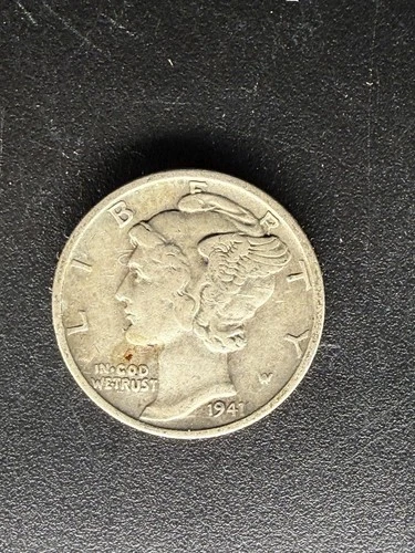 1941 Mercury Dime 10C Silver Circulated US Coin Business Strike Uncertified