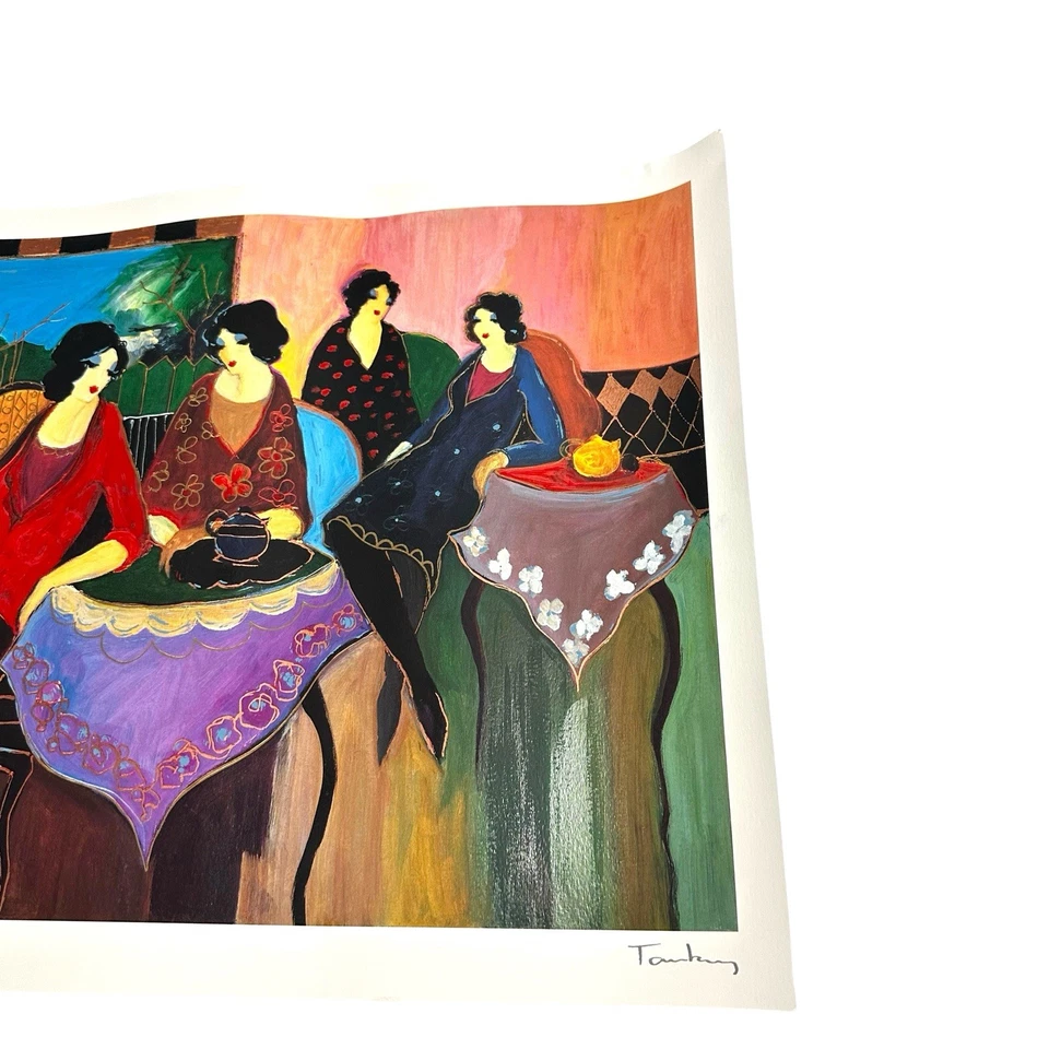 Itzchak Tarkay Israel DOS POR DOS 2000 Seriolitografía 22x18” Arte de Galería Firmado Foto 3 de 4