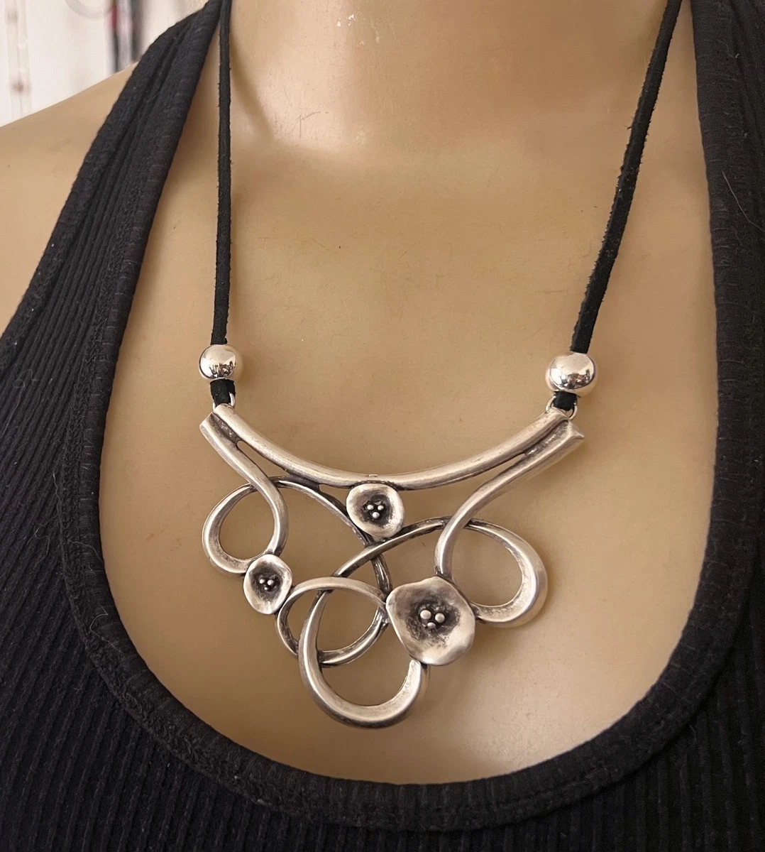 Las mejores ofertas en Collares y colgantes De moda de cuero