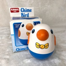 Vintage Playskool Baby Chime Bird 1986 con caja Weeble Wobble Roly Poly