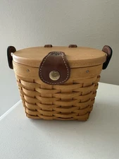 Longaberger | Small Saddlebrook Fisherman’s Basket Purse 2000 Insert | No Strap