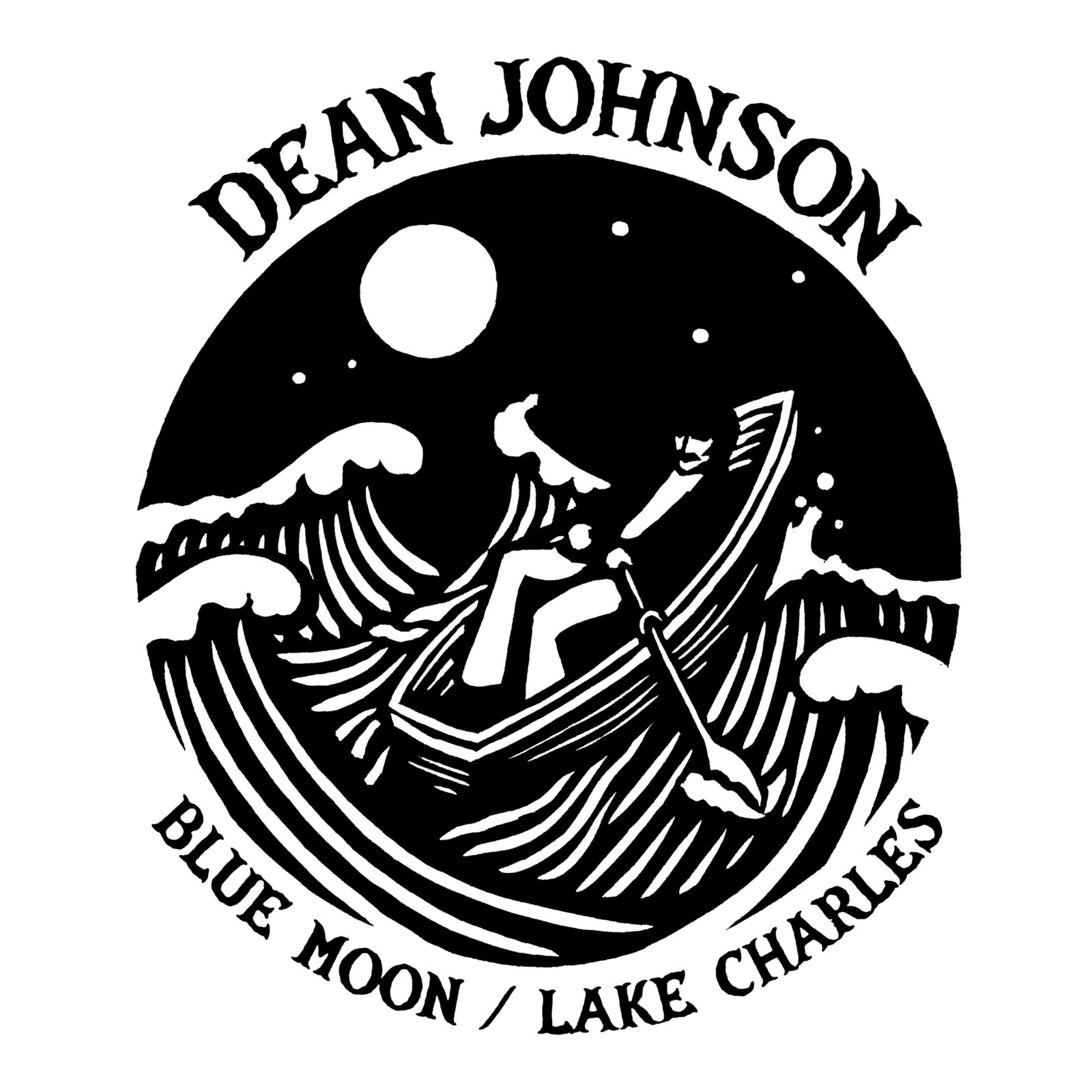 Dean Johnson Blue Moon B/W Lake Charles 7 Inch Vinyl Nuovo