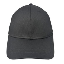 Unbranded Fitted Hat Black One Size Stretch Solid Vent Holes Blank