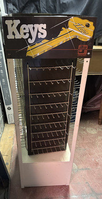 VINTAGE RETAIL ILCO KEY TOWER LOCKSMITH DISPLAY - no keys included.