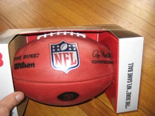 NFL Football  "The Duke" Official  On-Field Leather Game Ball Chicago Bears logo