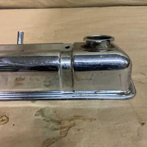 Original Triumph TR4 TR4A Valve Cover Cam Cover Chrome OEM - Picture 9 of 10