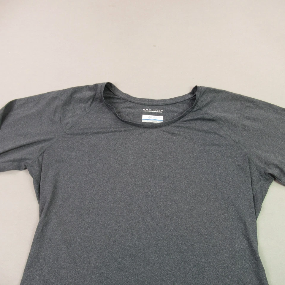 Camisa Columbia para mujer XL manga larga cuello redondo exterior Omniwick gris Foto 3 de 4