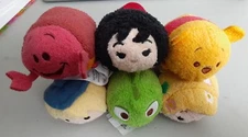 Disney Tsum Tsum Lot of 6 - Pascal, Rapunzel, Gothel, Pooh, Kristoff, Sebastian