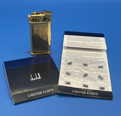 Alfred Dunhill Unique Blue flints, 9 pc Wallet. With same day shipping