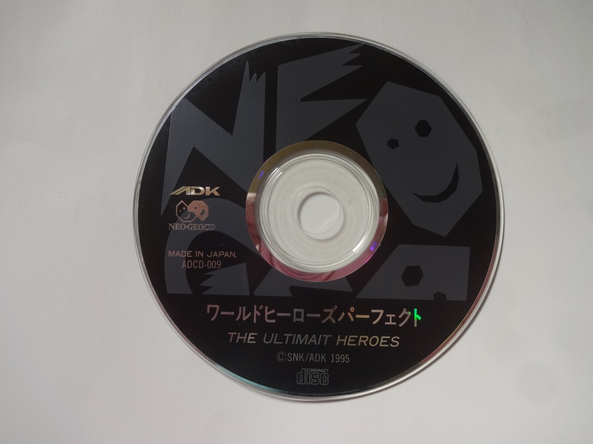 WORLD HEROES PERFECT SNK NEO GEO CD NCD 1995 Fighting Game