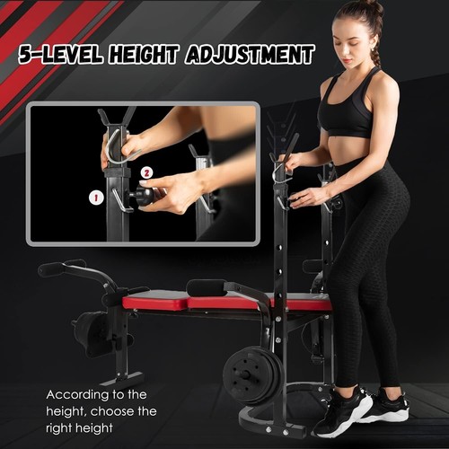 ISE Banc de Musculation Multifonction Réglable Pliable Inclinable  SY-5430B - Photo 5/8