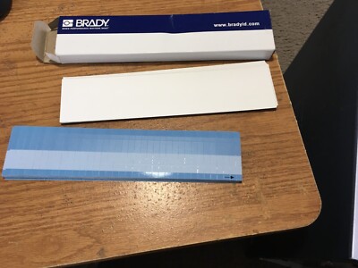 Brady  - 1.500''W x 0.250''L White/Clear Self-Laminating Label Qty 25