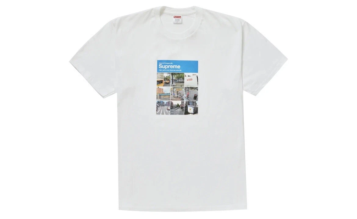 T shirt Supreme FW2020 Verify blanc neuf grand