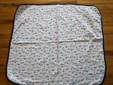  Carters Just One You Cruising For Hugs Grey White Car Truck Baby Blanket