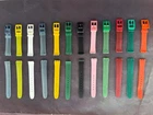 Sell a lot 100 pcs silicone rubber watch straps 12mm for swatch