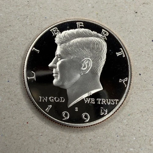 Photo of a 1994-S Kennedy Half Dollar Proof from an eBay listing that sold on Jul 20, 2026