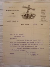 1909 C D Durkee & Co Marine Goods Hardware Letterhead NY Hardware for Wet Places