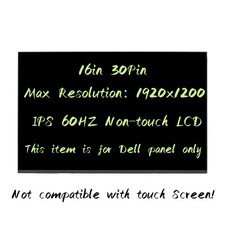 16" for Dell Precision 5680 Non Touch Screen LED LCD Screen Panel FHD 1920x1200
