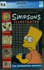 1991 SIMPSONS ILLUSTRATED CGC 9.6 NEWSSTAND HIGHEST GRADED 1ST SIMPSONS GRAIL