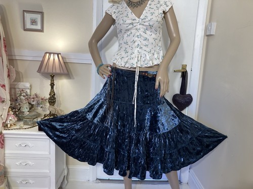Vintage Y2K Hippy Boho Peasant Milkmaid Wench Fairy Whimsy Goth Romantic Top - Picture 24 of 24