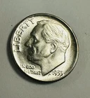1955 Roosevelt Dime Gem BU Frosty White As Pictured # RD 1955 (541-67)