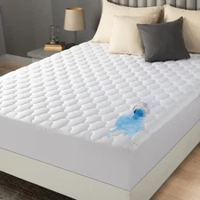 Queen Mattress Protector, Waterproof Mattress Pad, Quilted Fitted Cover Queen...