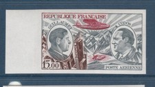 timbre France non dentelé poste aérienne  Guillaumet et Codos  1973 num PA 48 **
