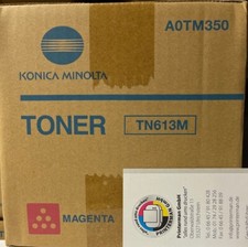 A0TM350 KonicaMinolta Toner TN613M Magenta Red for bizhub C452 C552 C652