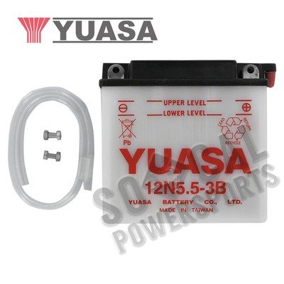 Yuasa Conventional 12V Battery - 12N5.5-3B - YUAM2255B
