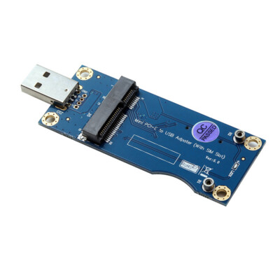 XT-XINTE Mini PCI-E WWAN zu USB 2.0 Adapterkarte für WWAN / LTE Modul 3G / 4G