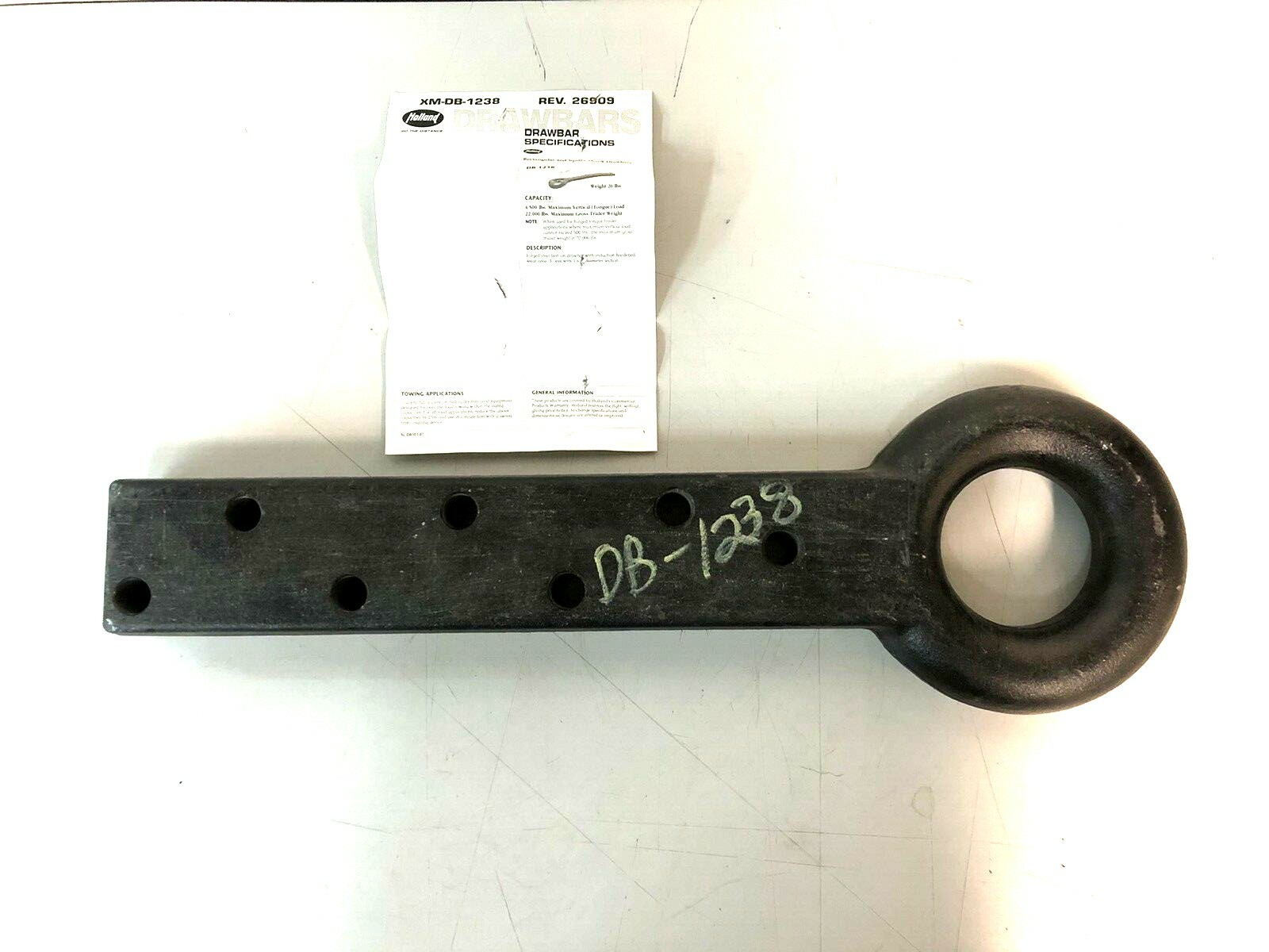 Holland Draw Bar Drawbar Pintle Ring DB1238 Tow Hitch NOS eBay