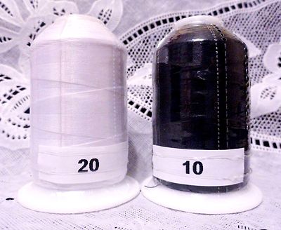 NEW White & Black GUTERMANN miniking 100% polyester thread 1094 yd Spools 
