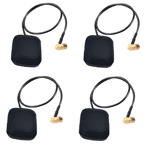 1/2/4PCS 0.5M GPS Active Antenna 90° SMA Male Plug 28dB With Magnetic Mount USA - Picture 15 of 18