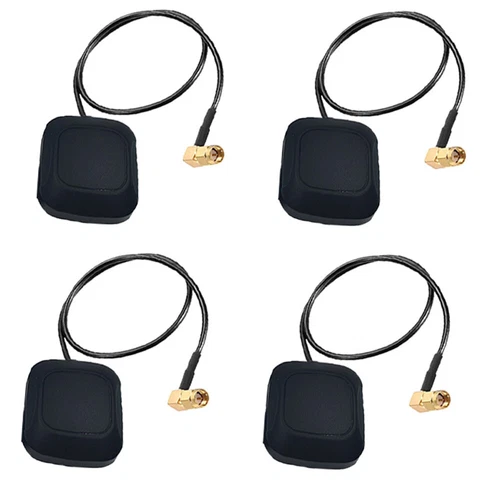 4x Antena Activa GPS Enchufe Macho SMA 90 Grados 28dB Con Montaje Magnético 0.5M NUEVO - Imagen 8 de 13
