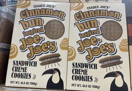 Paquete de 2 galletas sándwich crema inspiradas en Joe-Joe's Trader Joe Cinnamon Bun NUEVO - Imagen 3 de 5