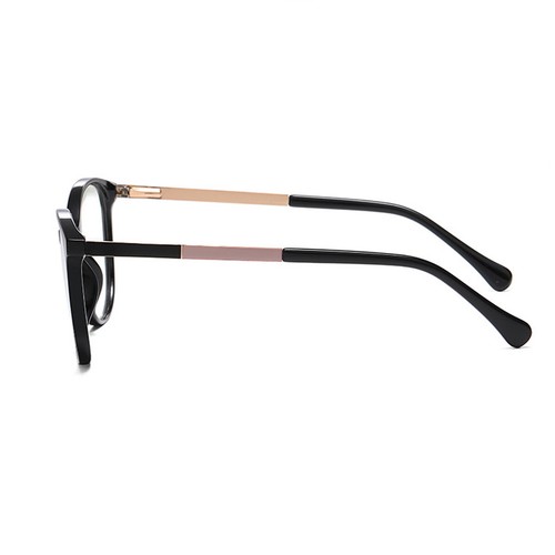 Large Square Eyeglasses Frames Transparent Glasses Metal Temples Unisex - Picture 17 of 22