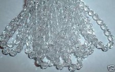 AL206 CZECH 6mm Fire Polished Glass Beads-CRYSTAL 25 