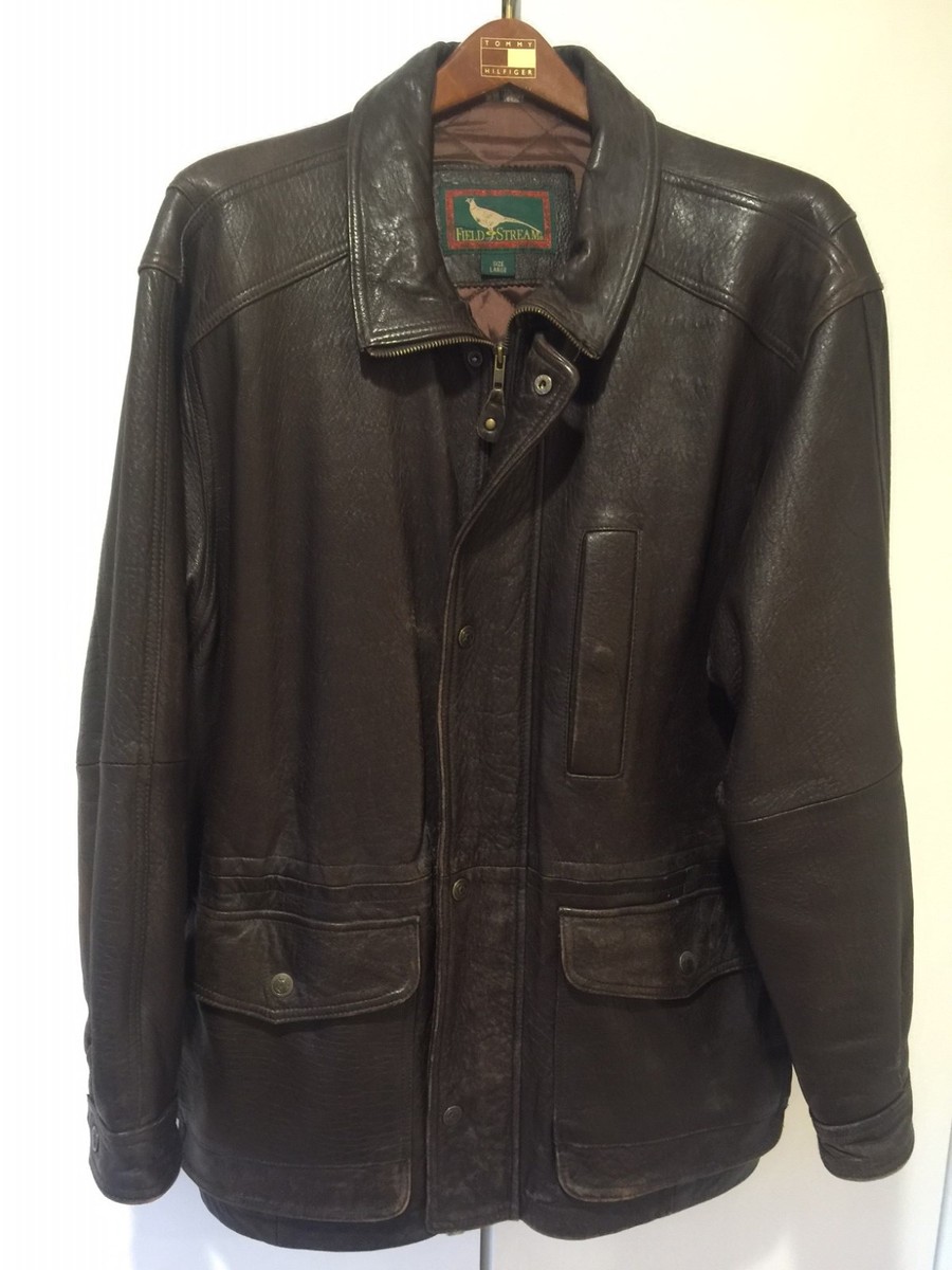Rare+Field&Stream vintage lambskin Leather jacket,quilted lined