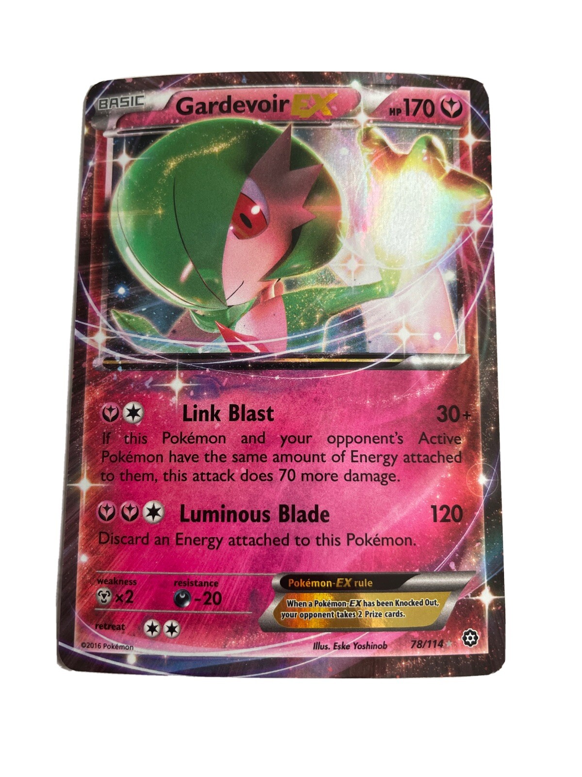 Pokemon TCG Gardevoir EX 78/114 Holo Ultra Rare Steam Siege Near Mint EXACT CARD