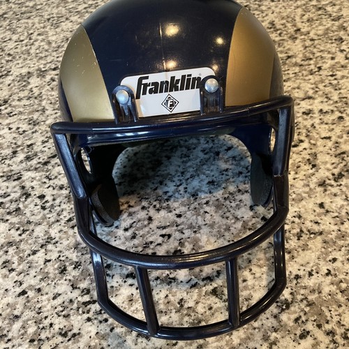 Vintage Franklin Toy Football Helmet Rams Blue eBay