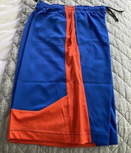 blue and orange nike shorts