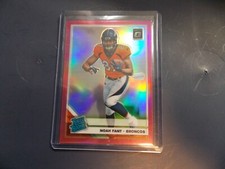 2019 Donruss Optic Noah Fant Pink Prizm Rated Rookie RC Broncos 