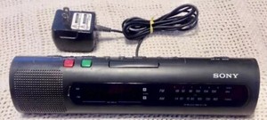 Vintage Sony AM/FM Clock Radio Dual Alarm ICF-C760